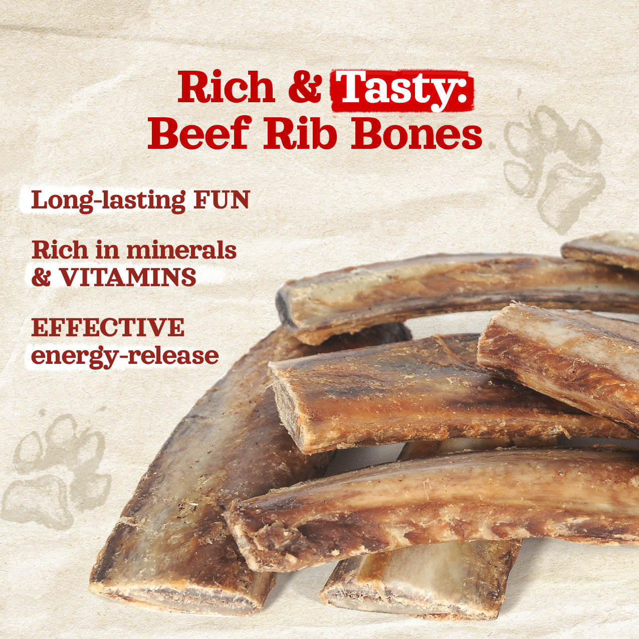 Beef Rib Bones for Dogs 9 10 Inch